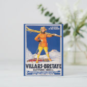 ヴィンテージスイススキーアルプススイストラベル ポストカード (スタンド正面)