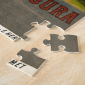 ヴィンテージスイストラベルイラストレーションアート ジグソーパズル (側面)