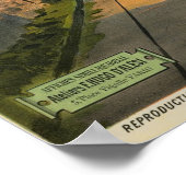 ヴィンテージスイストラベルイラストレーションアート ポスター (角)