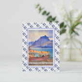 ヴィンテージスイスレイルツェルンヴィエルワルダスタテルセ ポストカード (スタンド正面)