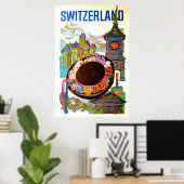 ヴィンテージスイス旅行ポスター ポスター (ホームオフィス)