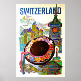 ヴィンテージスイス旅行ポスター ポスター