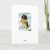 ヴィンテージスイス連邦共和国のサンベルナール峠犬、 シーズンカード (裏面)