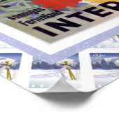 ヴィンテージスイス鉄道ポスターインターラーケン ポスター (角)