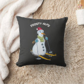 ヴィンテージスイス霜の降りたアルプス クッション (ブランケット)