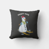 ヴィンテージスイス霜の降りたアルプス クッション (正面)