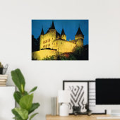 ヴィンテージスイス、ニヨン、中世の城 ポスター (ホームオフィス)