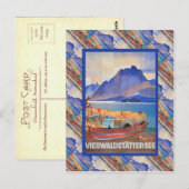 ヴィンテージスイス,ビエルワルダスタテルセ ポストカード (正面/裏面)