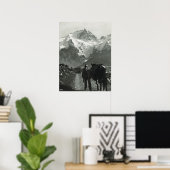 ヴィンテージスイス、Jungfrauでトラック ポスター (ホームオフィス)