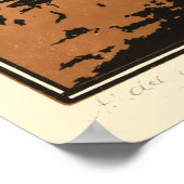 ヴィンテージスイミングフロッグバイジュリーデグラグ ポスター (角)