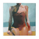 ヴィンテージスイム – 赤い水着 タイル<br><div class="desc">ヴィンテージIIはジェニファー・パクストンパーカーで泳ぐ。 | 139524GG</div>