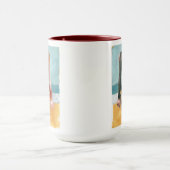 ヴィンテージスイム – 赤い水着 マグカップ (中央)