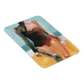 ヴィンテージスイム – 赤い水着 マグネット (右側)