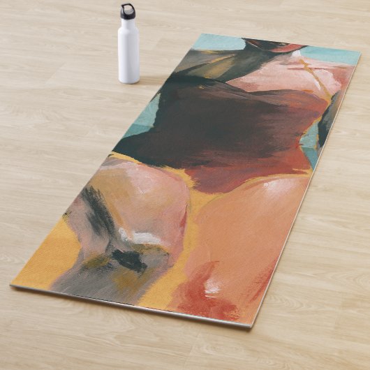 ヴィンテージスイム – 赤い水着 ヨガマット (インサイチュ)