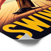 ヴィンテージスイングダンスソリュートへ軍隊サービス ポスター (角)