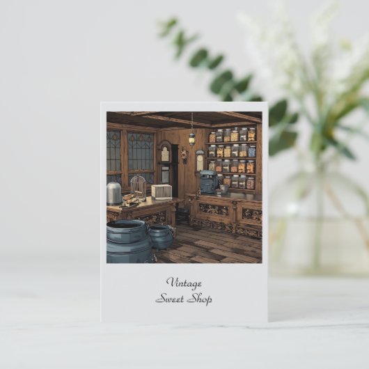 ヴィンテージスイートショップジェネラルストアパーソナル ポストカード (スタンド正面)