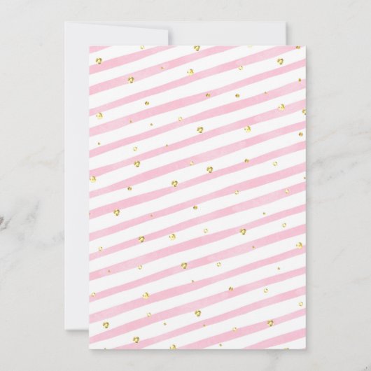 ヴィンテージスイートトリートカート2回目の誕生日パーティー 招待状 (裏面)