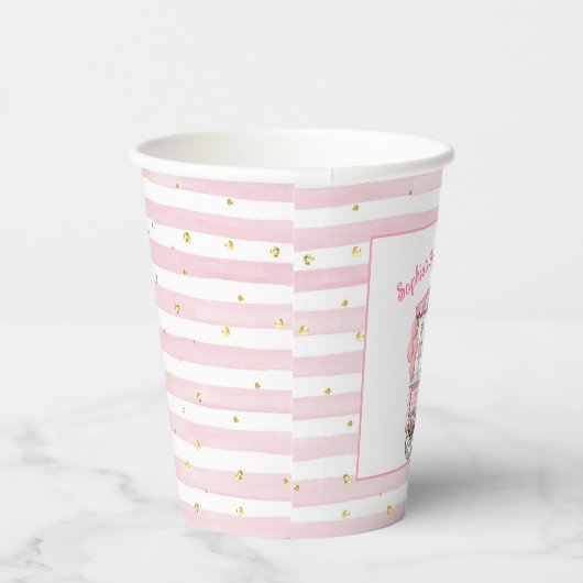 ヴィンテージスイートトリートカート2nd誕生日パーティーゲスト 紙コップ (右)