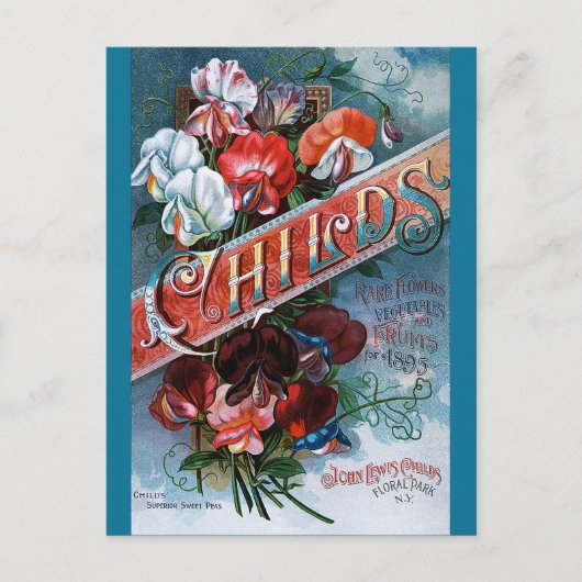 ヴィンテージスイートピアス ポストカード (正面)