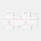 ヴィンテージスイートピンクの女の子の衣装ベビーシャワー フェイバーボックス (折り畳みなし)