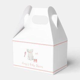 ヴィンテージスイートピンクの女の子の衣装ベビーシャワー フェイバーボックス