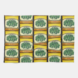 ヴィンテージスイートピーキッチンタオル キッチンタオル