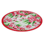 ヴィンテージスイートピーフローラ縁ど付き カッティングボード (角)