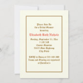 ヴィンテージスイートピ結婚ーフラワーズブライダルシャワー 招待状 (裏面)