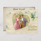 ヴィンテージスウィートアーツバレンタインハガキ シーズンポストカード (正面/裏面)