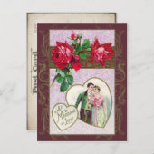 ヴィンテージスウィートアーツバレンタインハガキ シーズンポストカード (正面/裏面)