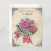 ヴィンテージスウィートアート「マリオ」バレンタイン シーズンポストカード (正面/裏面)