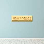 ヴィンテージスウィートハッピリー踊りチェルブス キャンバスプリント (インサイチュ (ウッドフロア))