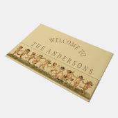 ヴィンテージスウィートハッピーレ踊りチェルブパーソナライズされた ドアマット (アングル)