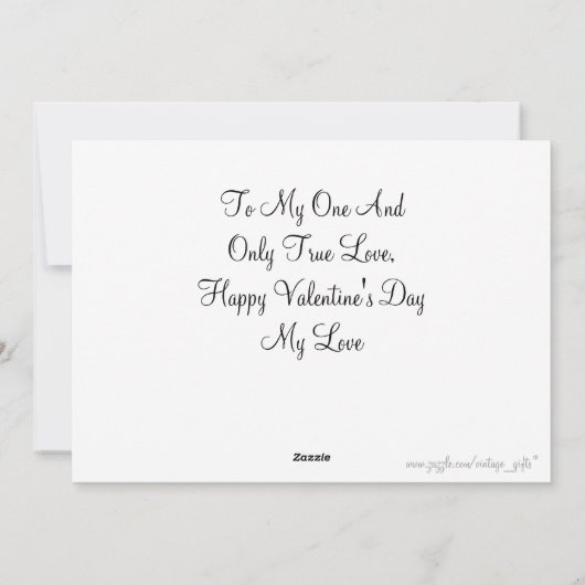 ヴィンテージスウィートバレンタインフラットカード シーズンカード (裏面)