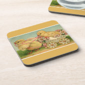 ヴィンテージスウィートフワフワのシックス金ゴールドイースター コースター (左側)