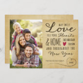 ヴィンテージスウィートラブホリデーフォトカード シーズンカード (正面/裏面)