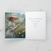 ヴィンテージスウィート16誕生日 カード (内部)