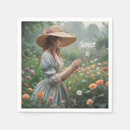 ヴィンテージスウィート16誕生日 スタンダードカクテルナプキン