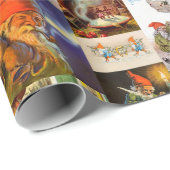 ヴィンテージスウェーデンジュルトンテ格言コラージュ ラッピングペーパー (ロールコーナー)