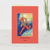 ヴィンテージスウェーデンハッピーニューイヤー シーズンカード (裏面)