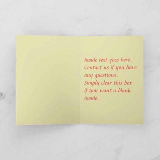 ヴィンテージスウェーデンハッピーニューイヤー シーズンカード (内部)