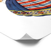 ヴィンテージスウェーデン伝統的ガールドレス ポスター (角)