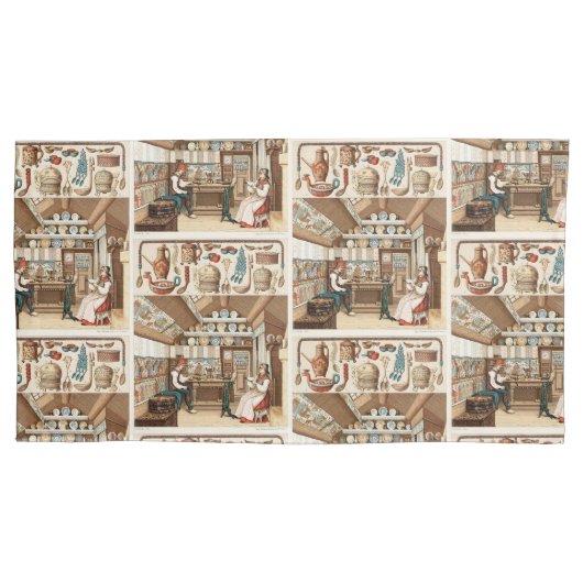 ヴィンテージスウェーデン材木屋インテリア 枕カバー (正面)