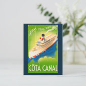 ヴィンテージスウェーデン船旅行はがき ポストカード (スタンド正面)