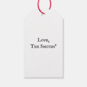 ヴィンテージスウェーデ伝統的ンダレカーリア婚約 ギフトタグ (裏面)