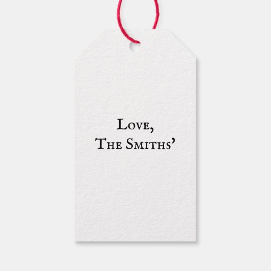 ヴィンテージスウェーデ伝統的ンダレカーリア婚約 ギフトタグ (裏面)