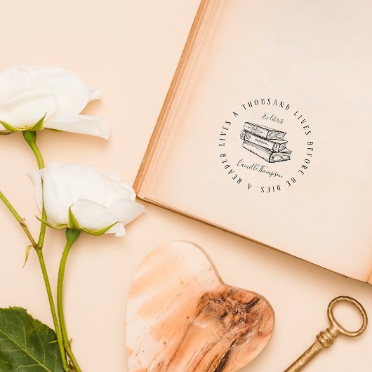 ヴィンテージスエレガントクリプトカスタムラウンド書店 セルフインキングスタンプ