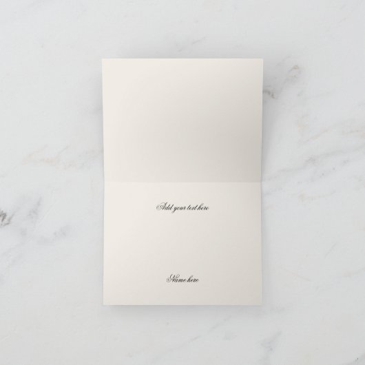 ヴィンテージスエレガントワンサンキューノートカード サンキューカード (内部)