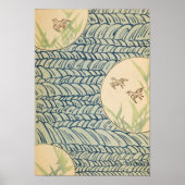 ヴィンテージスカイウォーターカラーアート ポスター (正面)