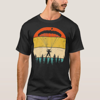 ヴィンテージスカイダイビングレトロパラシュートスカイダイブ Tシャツ